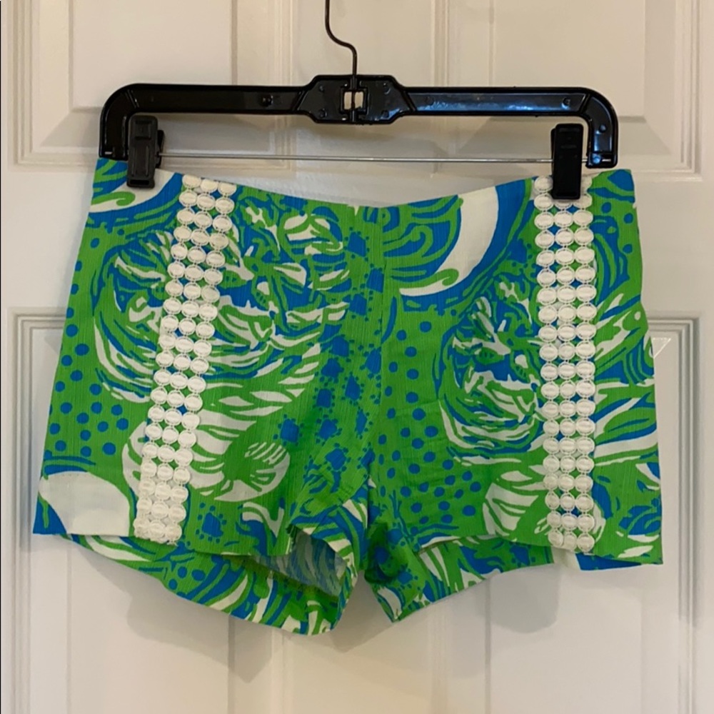 Lily Pulitzer Green and Blue Summer Shorts